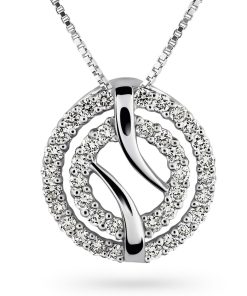 Orphelia HD-4206 - Hanger - 18 Karaat Witgoud / Diamant 0.34 ct