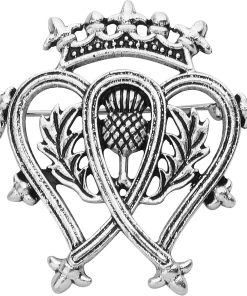 Allecto Plus - Keltische Distel Broche - Ierland Schotland Kroon - Koninklijke Badge - 3.5cm