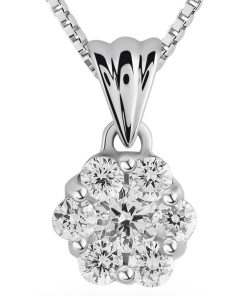 Orphelia HD-4208 - Hanger - 18 Karaat Witgoud / Diamant 0.13 ct