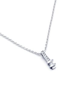 R&C HAN0095PAVE - witgouden hanger - 14 karaat - diamant - sale Juwelier Verlinden St. Hubert – van €456,= voor €295,=