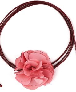 Allecto Plus - Bloemenchoker Vintage Stof Verstelbaar Bruiloft Feest - Dames Meisjes Bruid - Boho Vrouwelijk - Cadeau Verjaardag