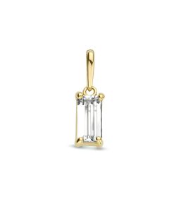 14K geelgoud hanger zirkonia 4028303