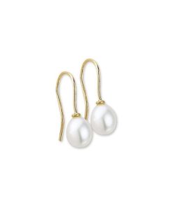 Marie Celeste oorhangers parel franse haak - Goud