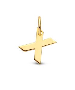 Letter Hanger in massief 14 Karaat Goud