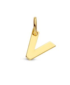 Letter Hanger in massief 14 Karaat Goud