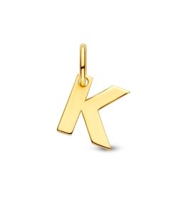 Letter Hanger in massief 14 Karaat Goud