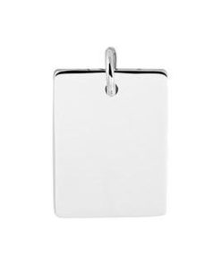zilver gerhodineerd graveerhanger 1332649