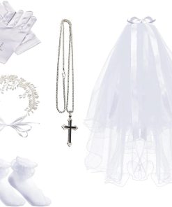 Allecto Plus - 5 stuks haarsieraad voor meisjes communie vakantie cosplay met Strass en Bloemen