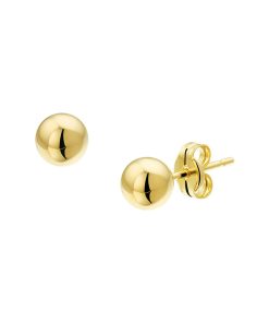 Juwelier Zwartevalk - 14 karaat gouden oorknoppen 12.219/5mm