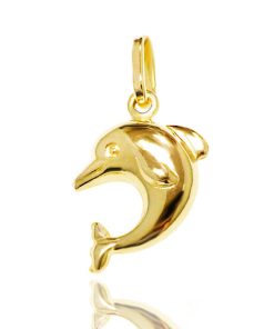 Juwelier Zwartevalk 14 karaat gouden dolfijn hanger - 14.102.056