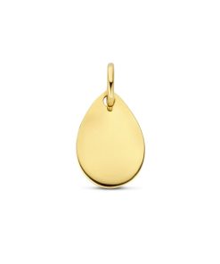 14K geelgoud graveerhanger 10 mm 4032139