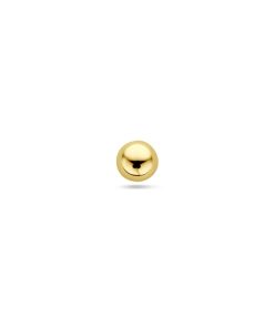 Lev sieraden 14 karaat Geelgouden Labret 1.0 x 8 mm met 3 half bal - Piercing - labret piercing - neuspiercing staafje - tragus piercing - Monroe piercing- Oorpiercing-helix