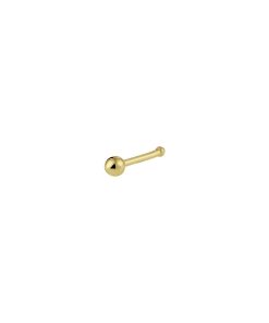 Lev Sieraden 14 karaat geelgoud Neus piercing 2.5 mm boletje