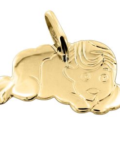 Juwelier Zwartevalk 14 karaat gouden baby hanger - 14.101.017