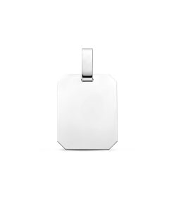 zilver gerhodineerd graveerhanger 18 mm 1339475