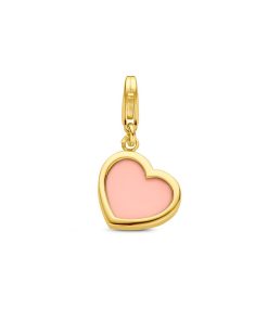 slotbedel hart synth. roze koraal