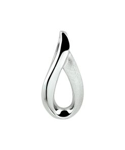 Hanger Gescratcht Zilver Gerhodineerd