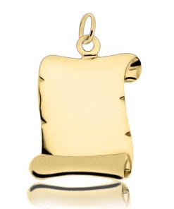 Juwelier Zwartevalk 14 karaat gouden perkamentrol hanger - 14.801.007/MAT