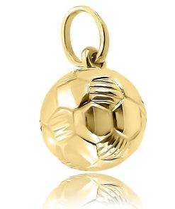 Juwelier Zwartevalk 14 KARAAT GOUDEN VOETBAL HANGER 14.102.063