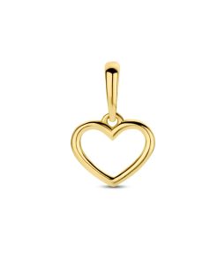 14K geelgoud hanger hart 4028290