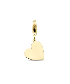 14K geelgoud slotbedel met graveerhanger hart 4028335