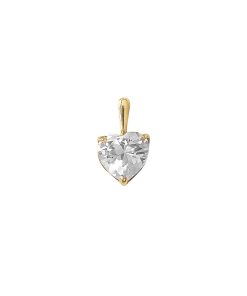Gouden Hart Hanger Zirkonia 14 karaats