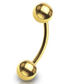 Piercing rond gold plated - LMPiercings