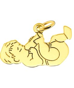 Juwelier Zwartevalk 14 karaat gouden baby hanger - 14.195/14K