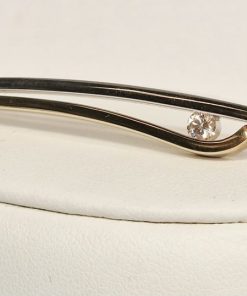 Broche - Le Chic - SJB10 - geel/witgoud - 14 karaat - diamant - uitverkoop Juwelier Verlinden St. Hubert - van €1340,= voor €875,=