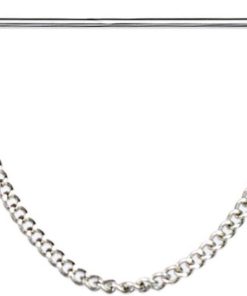 Broche clip voor heren – Stijlvolle kraag barclip met zilveren ketting - Ideale geschenken voor mannen - Must-have accessoire met tassels en reversspeld - Trendy overhemdkraagnaald met barclip sluiting.