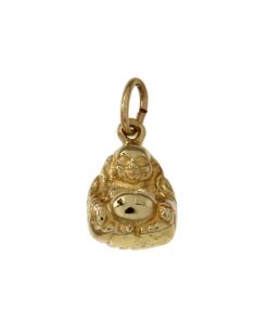 Geelgouden hanger - 14 karaat - massief - Boeddha - sale Juwelier Verlinden St. Hubert - van €365,- voor €245,-
