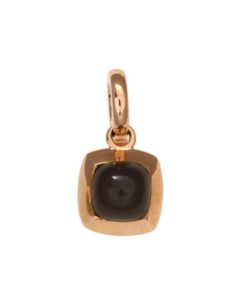 Roségouden - hanger - 14karaat – maansteen - clip bedel - uitverkoop Juwelier Verlinden St. Hubert - van €320,= voor €239,=