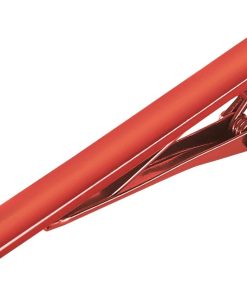 Dasclip - Rode dasspeld voor mannen | Klassiek en stijlvol | Geschikt voor zakelijk, bruiloft en dagelijks gebruik | 60mm x 6mm | IJzer materiaal | Dasaccessoire met vierkante randen