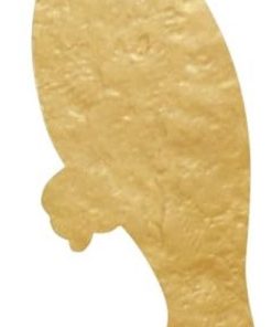 Gehamerde papegaai broche - verguld messing - uniek accessoire