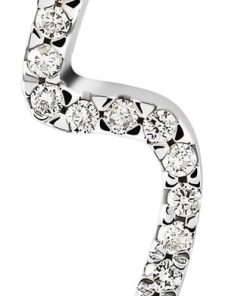 Orphelia KD-2026 - Hanger met ketting - Witgoud 18 Karaat - Diamant 0.25 ct / Topaas 0.40 ct