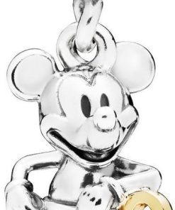 Pandora 797497CZ Disney Hangbedel zilver-goud Mickeys 90th Anniversary Uit coll.