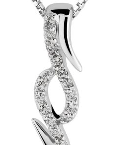 Orphelia HD-4207 - Hanger - 18 Karaat Witgoud / Diamant 0.10 ct