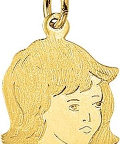 The Jewelry Collection Bedel Meisje Poli/mat - Goud