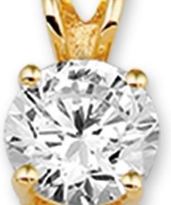 The Jewelry Collection Hanger Zirkonia - Goud