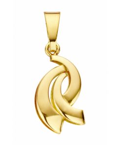 Mori Gold 14krt geelgouden hanger, subtiele hanger met een moderne uitstraling, model 40-HX-531