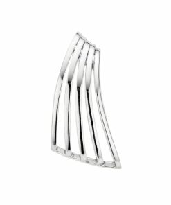 Mori Gold 14krt witgouden hanger, subtiele fantasie hanger met een moderne uitstraling, model 50-HY-528