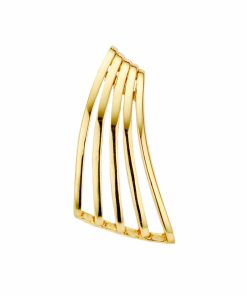 Mori Gold 14krt geelgouden hanger, subtiele hanger met een moderne uitstraling, model 40-HY-528
