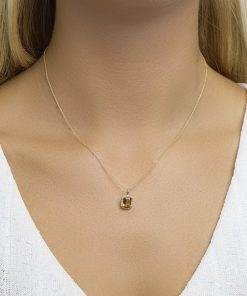 Hanger Citrien En Diamant 0.10ct H Si