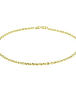 Marie Celeste enkelbandje koord 2,0 mm - Goud