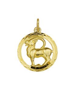 Marie-Celeste Hanger Sterrenbeeld Steenbok Gediamanteerd - Goud