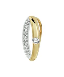 hanger diamant 0.10ct h si