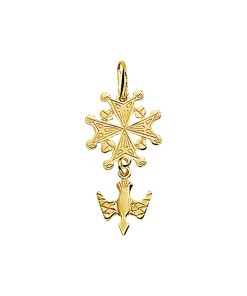 Marie Celeste hanger hugenotenkruis - 5.5 mm - Goud