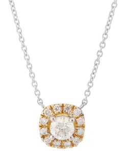 Orphelia KD-2028/1 - Ketting - 18 Karaat Goud Bicolor / Diamant 0.27 ct - 42 cm