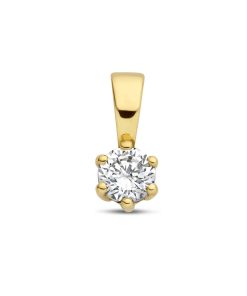 Marie Celeste hanger zirkonia - 4 - Goud