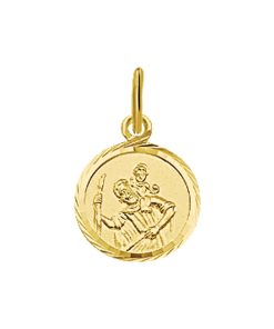 Marie Celeste hanger scapulier gediamanteerd - Goud